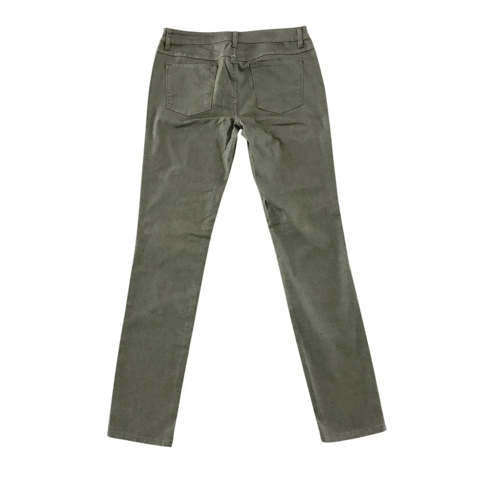 prAna Kara Low Rise Straight Leg Fitted Jeans 12/31 Tall Green Organic Gorpcore